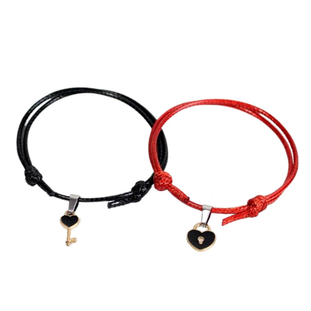 Key to My Heart Bracelet Set for Couples-Couple Bracelet-Auswara