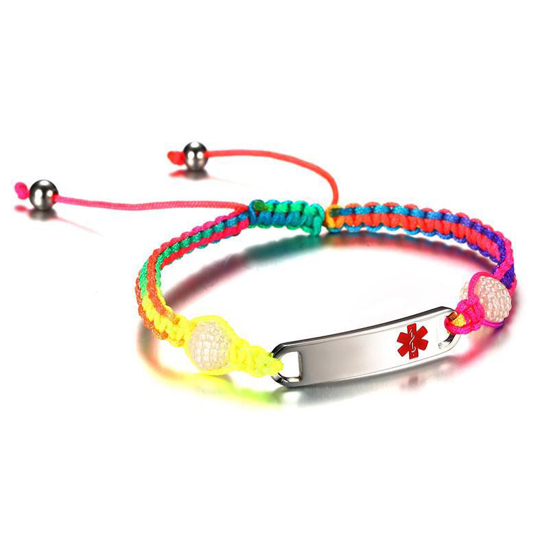 Kids Personalised Medical Alert ID Bracelet-Kids Medical Alert Bracelet-Auswara
