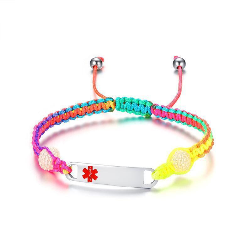 Kids Personalised Medical Alert ID Bracelet-Kids Medical Alert Bracelet-Auswara