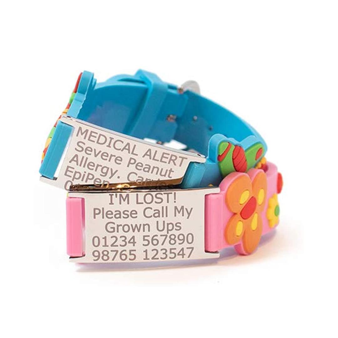 Kids Personalised Silicone ID Bracelet-Identification Bracelet-Auswara