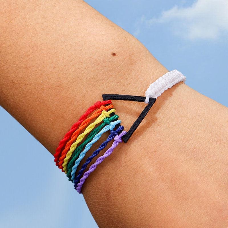 LGBT Multilayer Rope Bracelet-LGBT Bracelet-Auswara