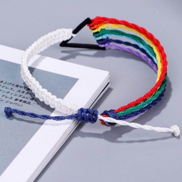 LGBT Multilayer Rope Bracelet-LGBT Bracelet-Auswara