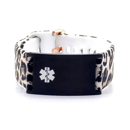 Leopard Print Sports Medical Alert Bracelet-Medical ID Bracelet-Auswara
