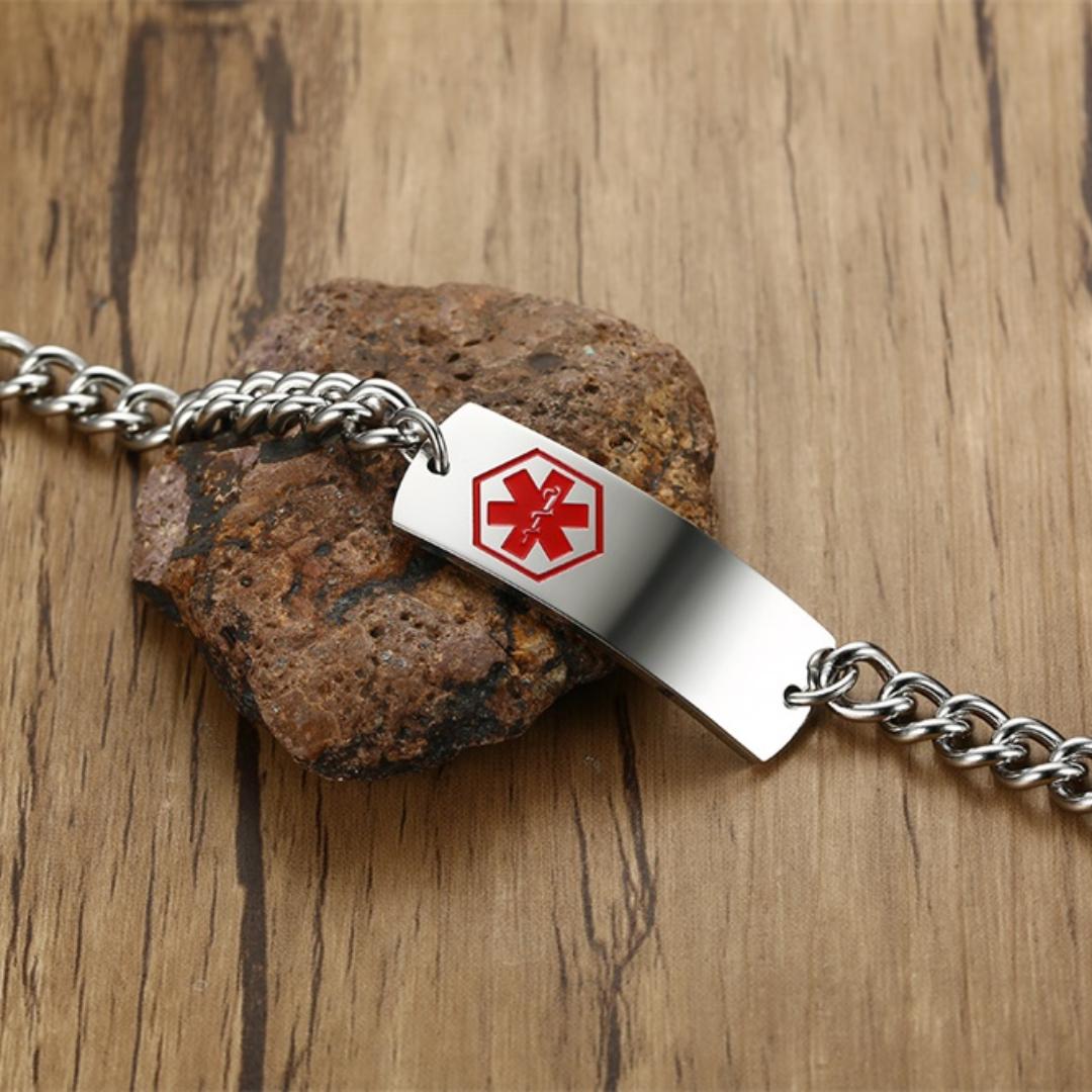 LifeShield Medical ID Chain Bracelet-Medical ID Bracelet-Auswara