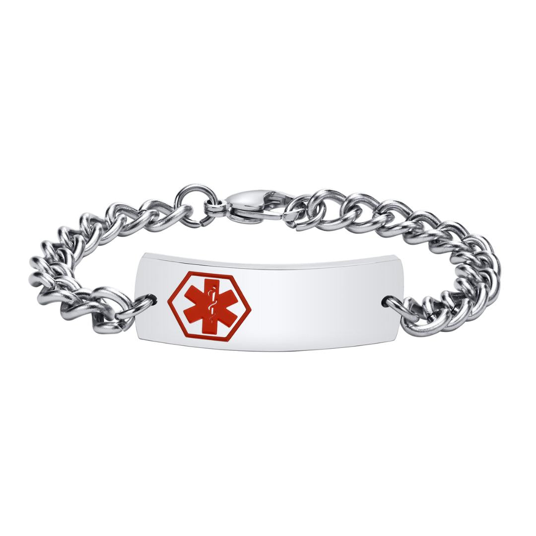 LifeShield Medical ID Chain Bracelet-Medical ID Bracelet-Auswara