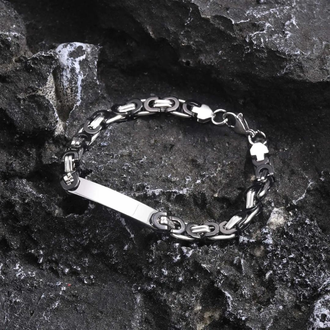 LinkEdge Personalised Men’s Bracelet-Personalised Bracelet-Auswara