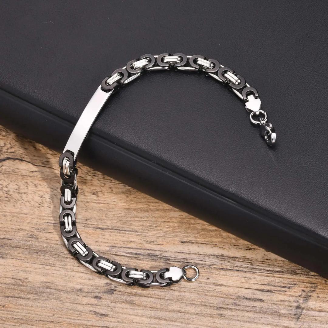 LinkEdge Personalised Men’s Bracelet-Personalised Bracelet-Auswara