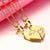 Love Link Duo Steel Necklace – Gold Colour-Couples Necklace-Auswara
