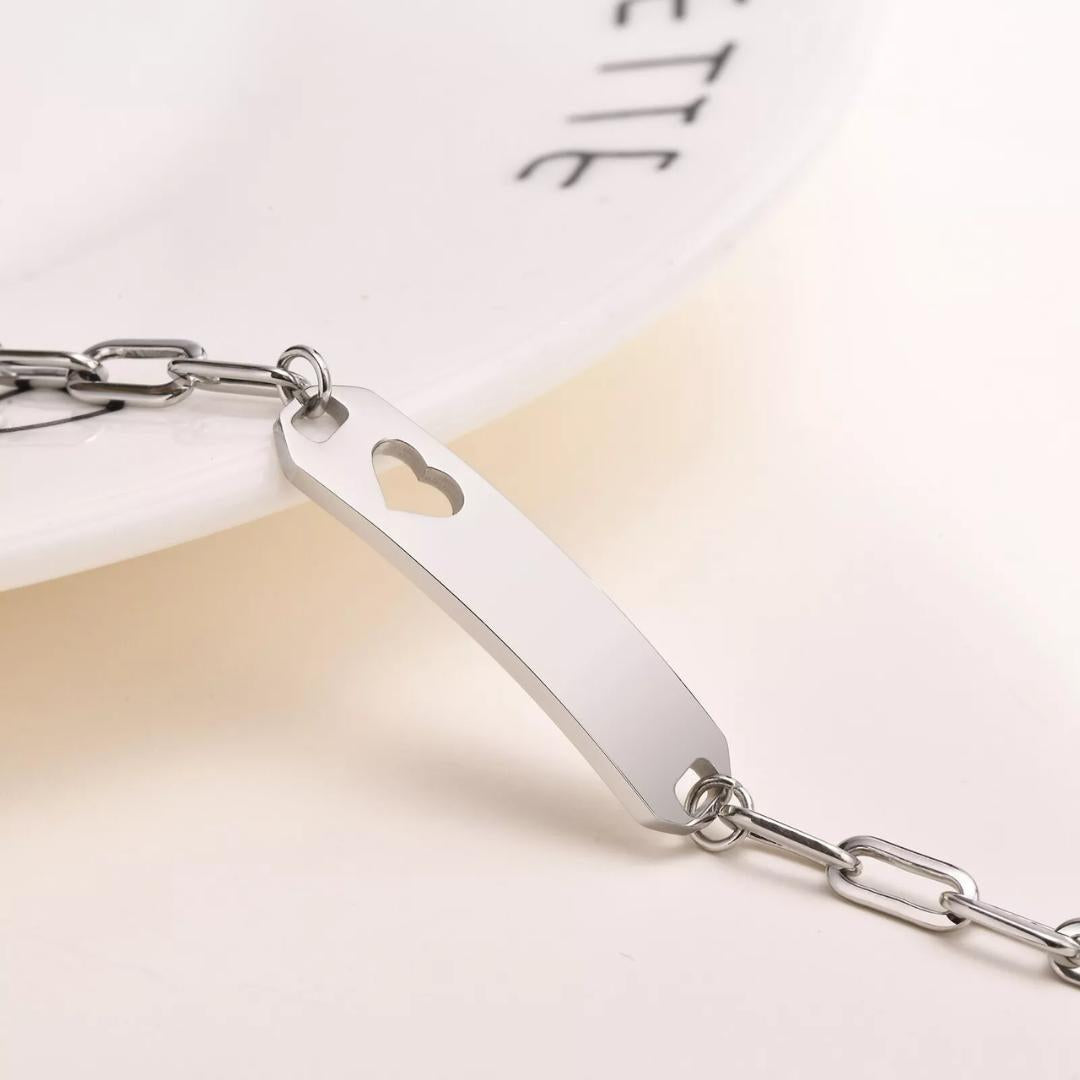 LunaHeart Personalised ID Bracelet-Kids Bracelet-Auswara