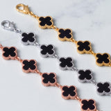 Lustre Black Bloom Women’s Medical ID Bracelet-Medical ID Bracelet-Auswara