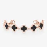 Lustre Black Bloom Women’s Medical ID Bracelet-Medical ID Bracelet-Auswara