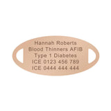 Lustre Black Bloom Women’s Medical ID Bracelet-Medical ID Bracelet-Auswara