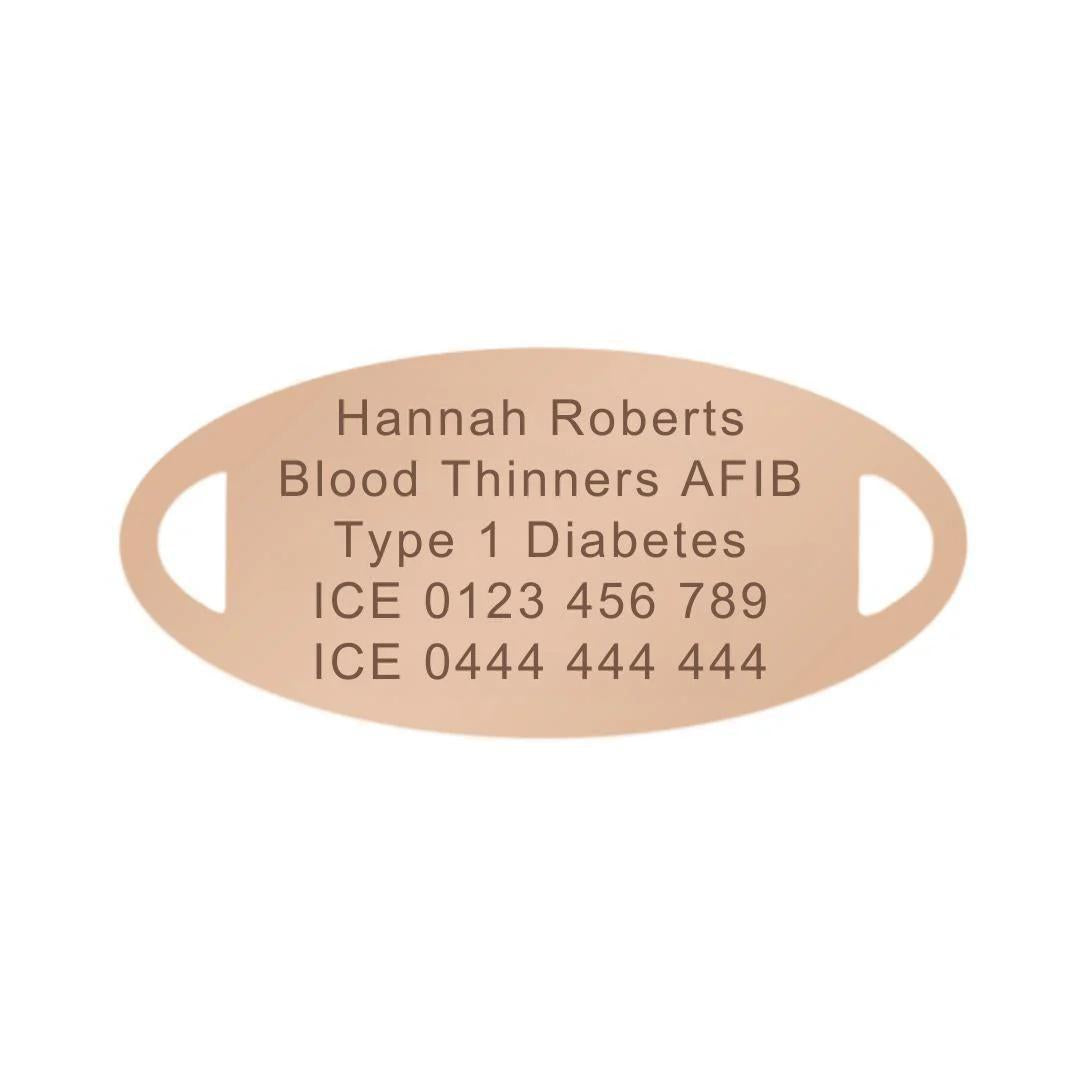 Lustre Bloom Women’s Medical ID Bracelet-Medical ID Bracelet-Auswara