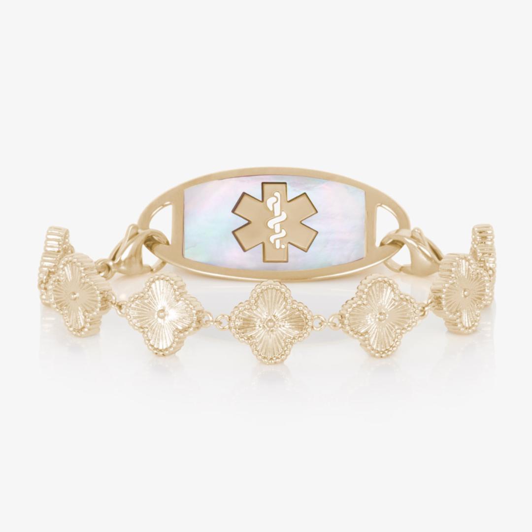Lustre Bloom Women’s Medical ID Bracelet-Medical ID Bracelet-Auswara