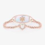 Lustre Heart Women’s Medical ID Bracelet-Medical ID Bracelet-Auswara