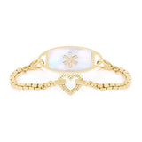 Lustre Heart Women’s Medical ID Bracelet-Medical ID Bracelet-Auswara