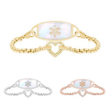 Lustre Heart Women’s Medical ID Bracelet-Medical ID Bracelet-Auswara