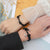 Magnetic Black Rope Bracelets for Couples-Couple Bracelet-Auswara