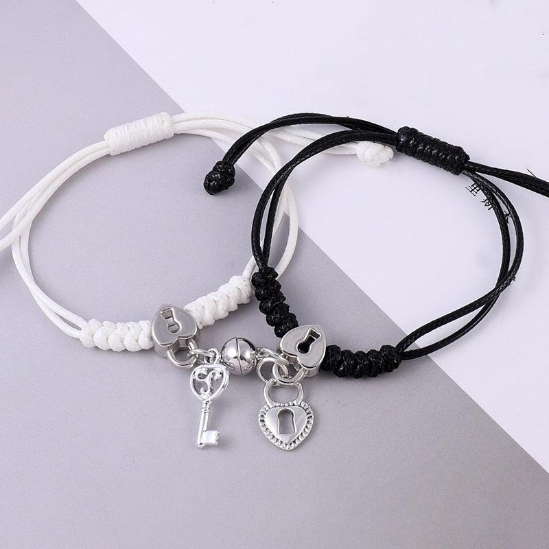 Stylish Magnetic Heart Bracelet for Couples – Celebration Hut