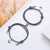 Magnetic Grey Rope Bracelets for Couples-Couple Bracelet-Auswara