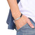 Magnetic Personalised Couples Matching Bracelets with Hollow Hearts-Couple Bracelet-Auswara