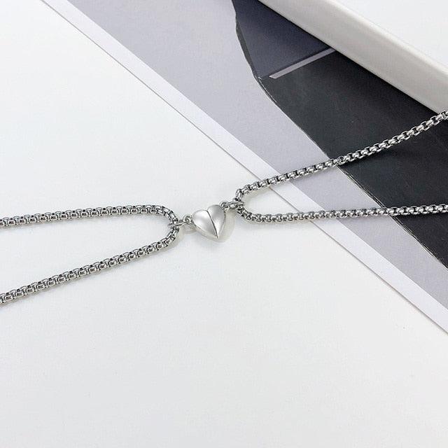 Matching Magnetic Couples Pendant Necklace-Couples Necklace-Auswara
