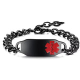 MedLink Edge Personalised Adjustable Medical ID Bracelet-Medical ID Bracelet-Auswara