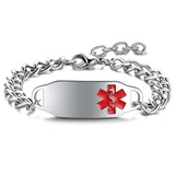 MedLink Edge Personalised Adjustable Medical ID Bracelet-Medical ID Bracelet-Auswara
