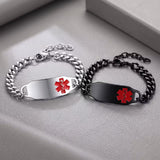 MedLink Edge Personalised Adjustable Medical ID Bracelet-Medical ID Bracelet-Auswara