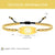 MedLux Aura – Gold Colour Beads-Medical ID Bracelet-Auswara