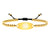 MedLux Aura – Gold Colour Beads-Medical ID Bracelet-Auswara