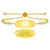 MedLux Aura – Gold Colour with Cubic Zirconia-Medical ID Bracelet-Auswara
