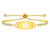 MedLux Aura – Gold Colour with Cubic Zirconia-Medical ID Bracelet-Auswara