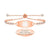 MedLux Aura – Rose Gold Gold Colour with Cubic Zirconia-Medical ID Bracelet-Auswara