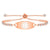MedLux Aura – Rose Gold Gold Colour with Cubic Zirconia-Medical ID Bracelet-Auswara