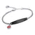 Medical Alert Bracelet with Black Bar and Silver Chain-Medical ID Bracelet-Auswara