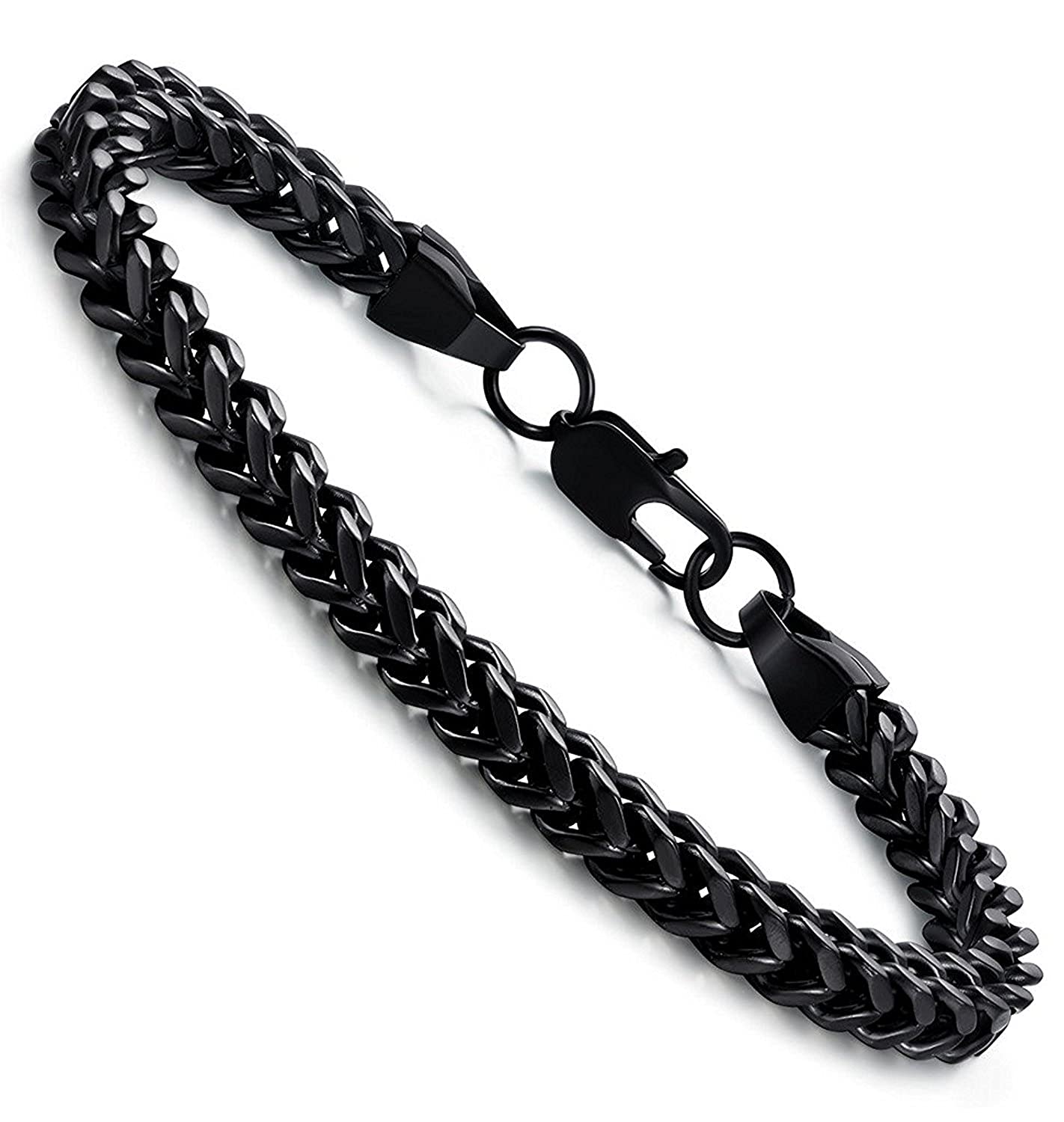 Men’s Black Chain Bracelet-Chain Bracelet-Auswara