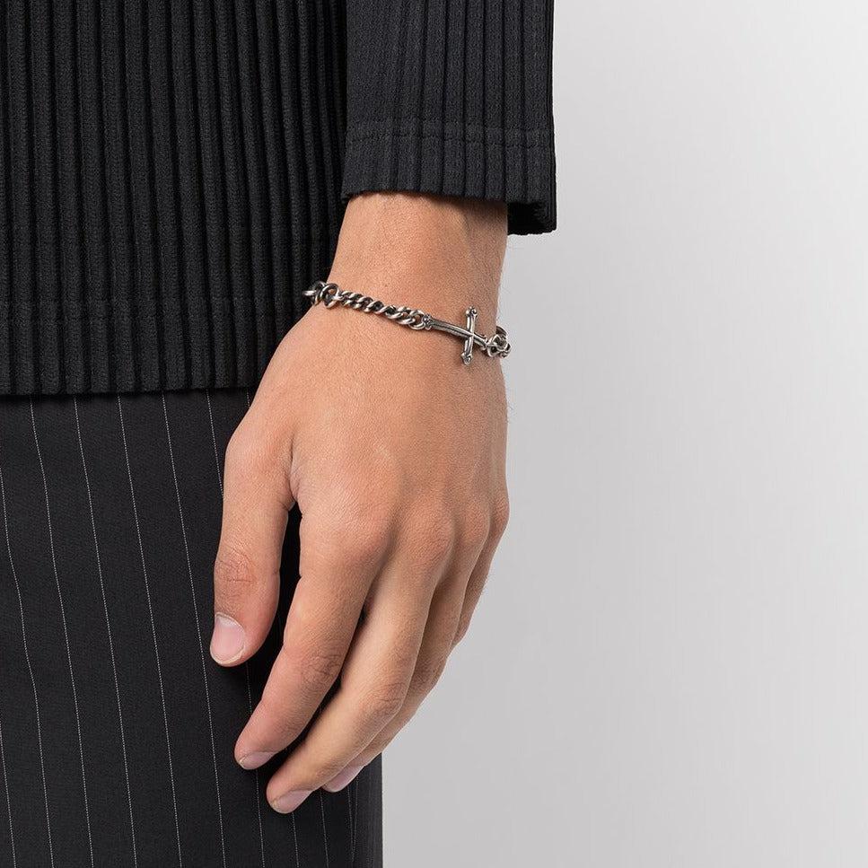 Men's Cross Faith Bracelet-Cross Bracelet-Auswara