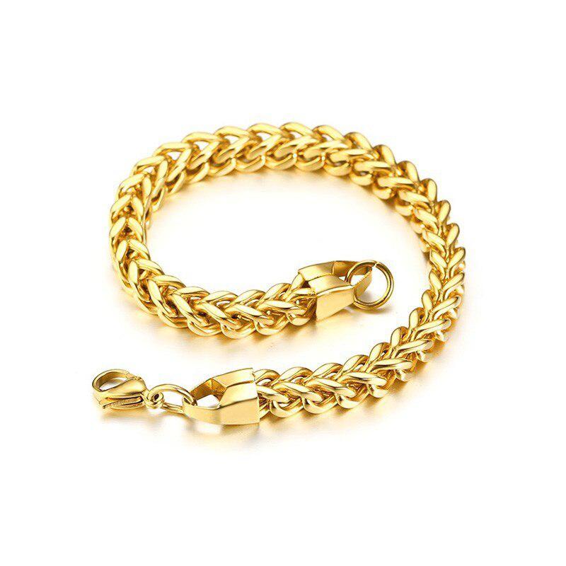 Men’s Gold Chain Bracelet-Chain Bracelet-Auswara