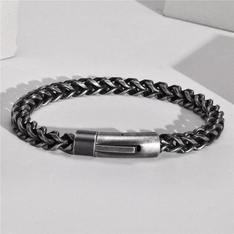 Men’s Thick Chain Steel Bracelet-Chain Bracelet-Auswara