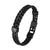 Multi Strand Black Leather Bracelet-Leather Bracelet-Auswara