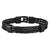 Multi Strand Black Leather Bracelet-Leather Bracelet-Auswara
