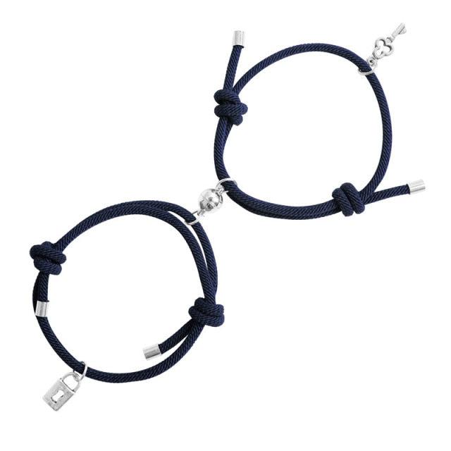 Key to My Heart matching Bracelet Set