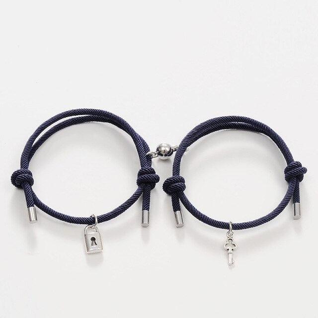Key to My Heart matching Bracelet Set
