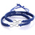 Navy Matching Infinity Braided Bracelets for Couples-Couple Bracelet-Auswara