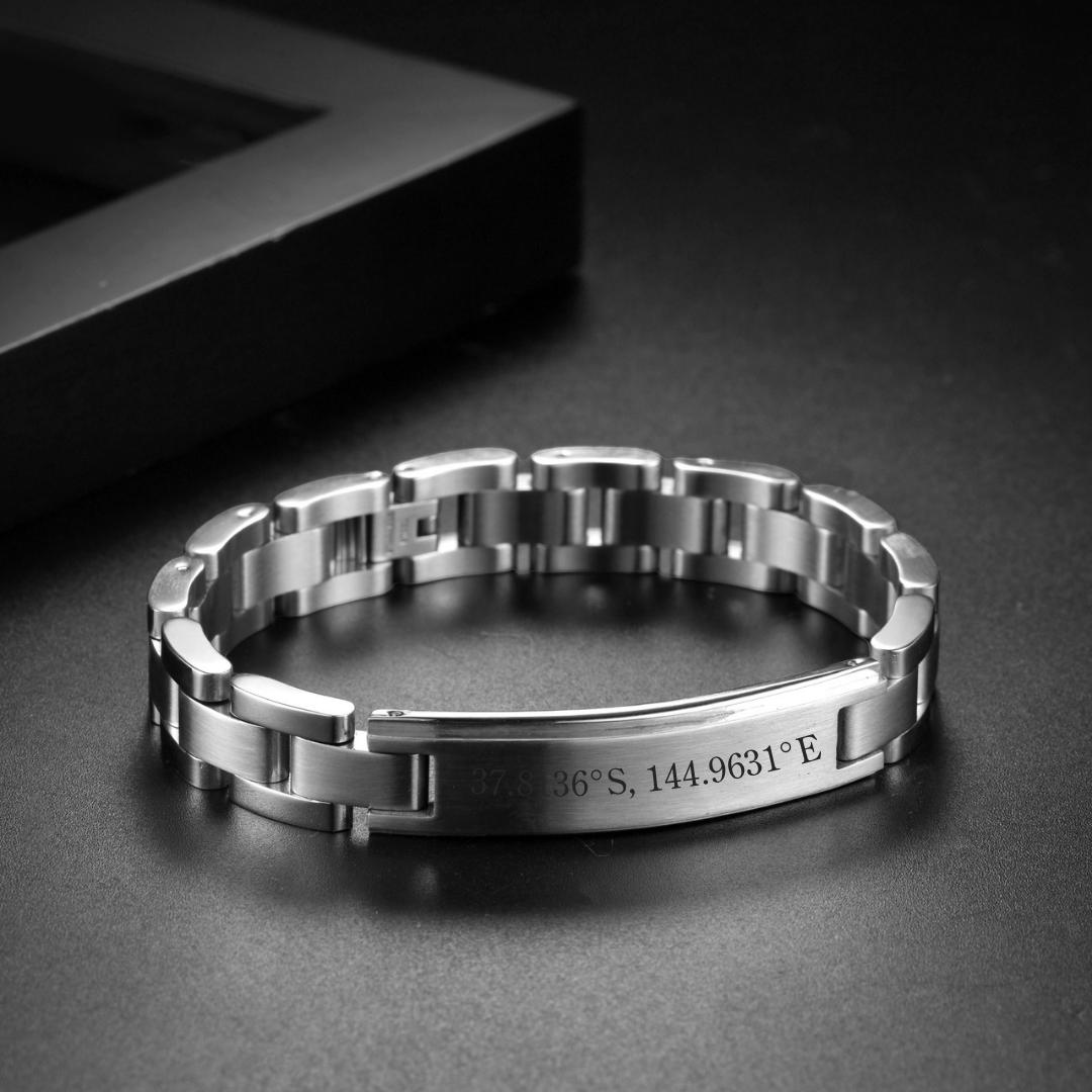 Northpoint Personalised Men Bracelet-Personalised Bracelet-Auswara