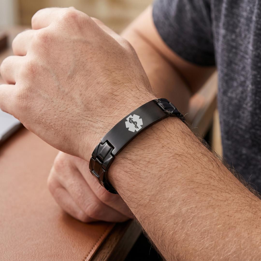 NovaSteel Medical ID Bracelet-Medical ID Bracelet-Auswara