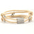 Off White Personalised Engraved Magnetic Couple Bracelet Set-Couple Bracelet-Auswara