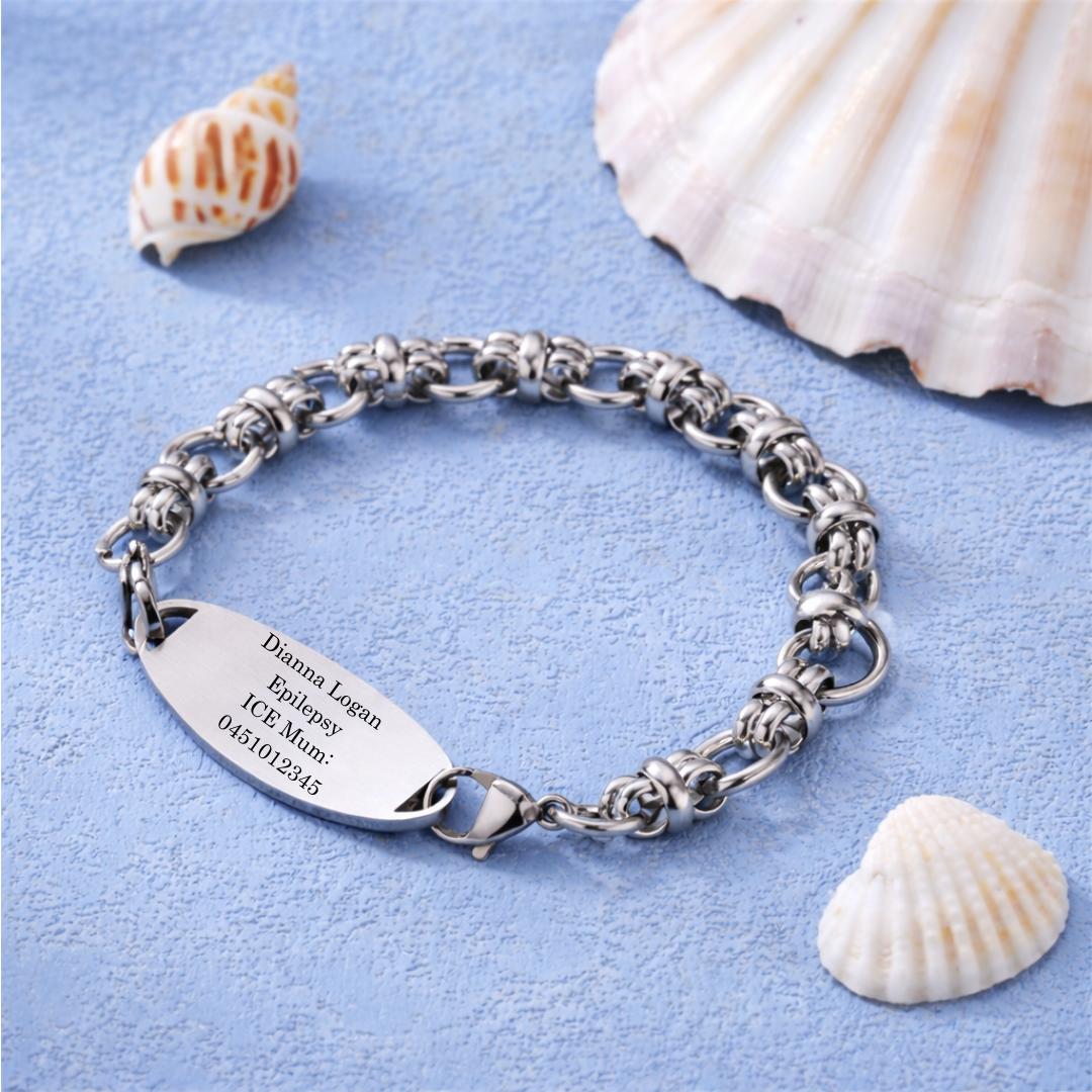 Opaline Guardian Medical Bracelet-Medical ID Bracelet-Auswara