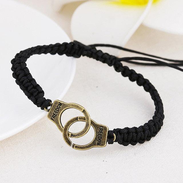 Partners in Crime Handcuff Bracelet Set-Couple Bracelet-Auswara